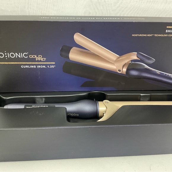 IONIC Gold Pro Curling Iron - Navy and Gold main image 5